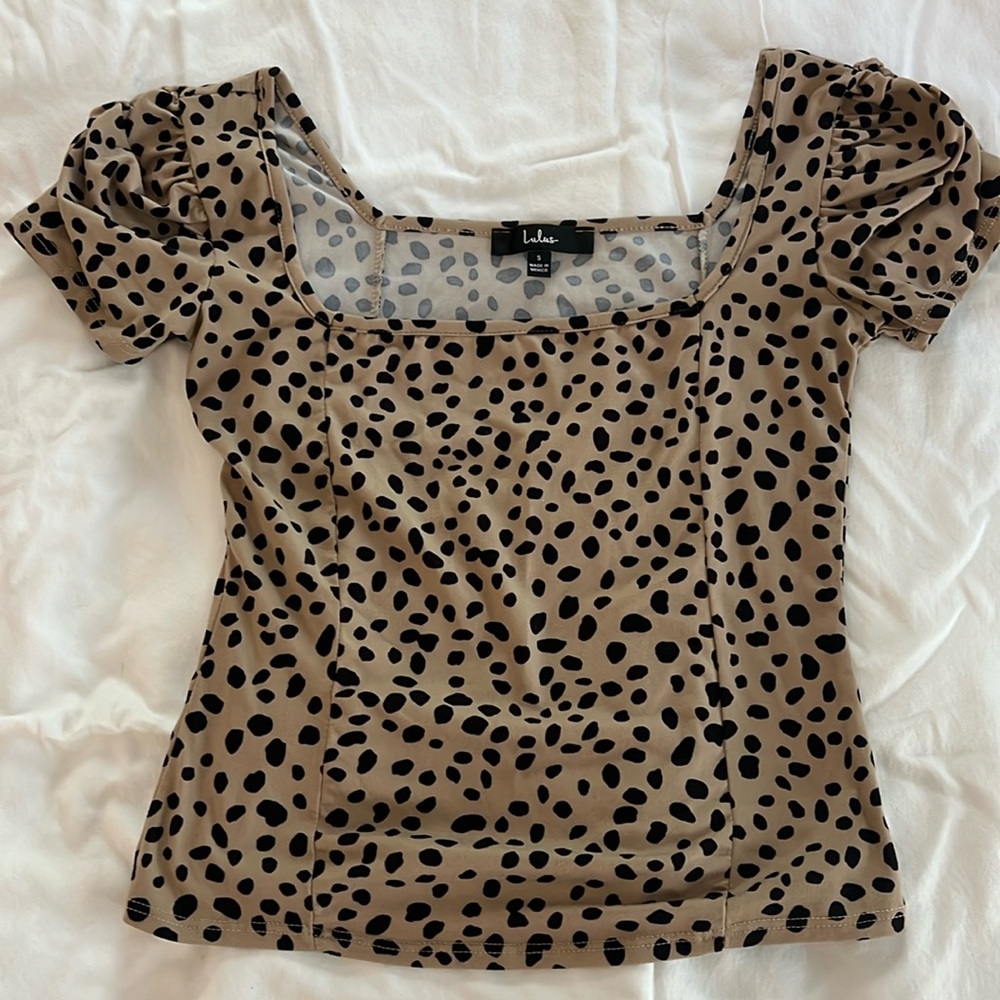 Lulus Cropped Blouse Size Small